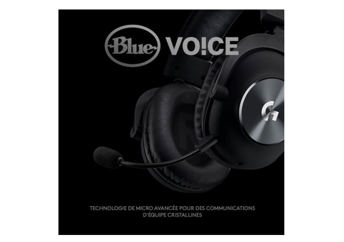 Casque gaming filaire Logitech G Pro X – son surround 7.1, USB